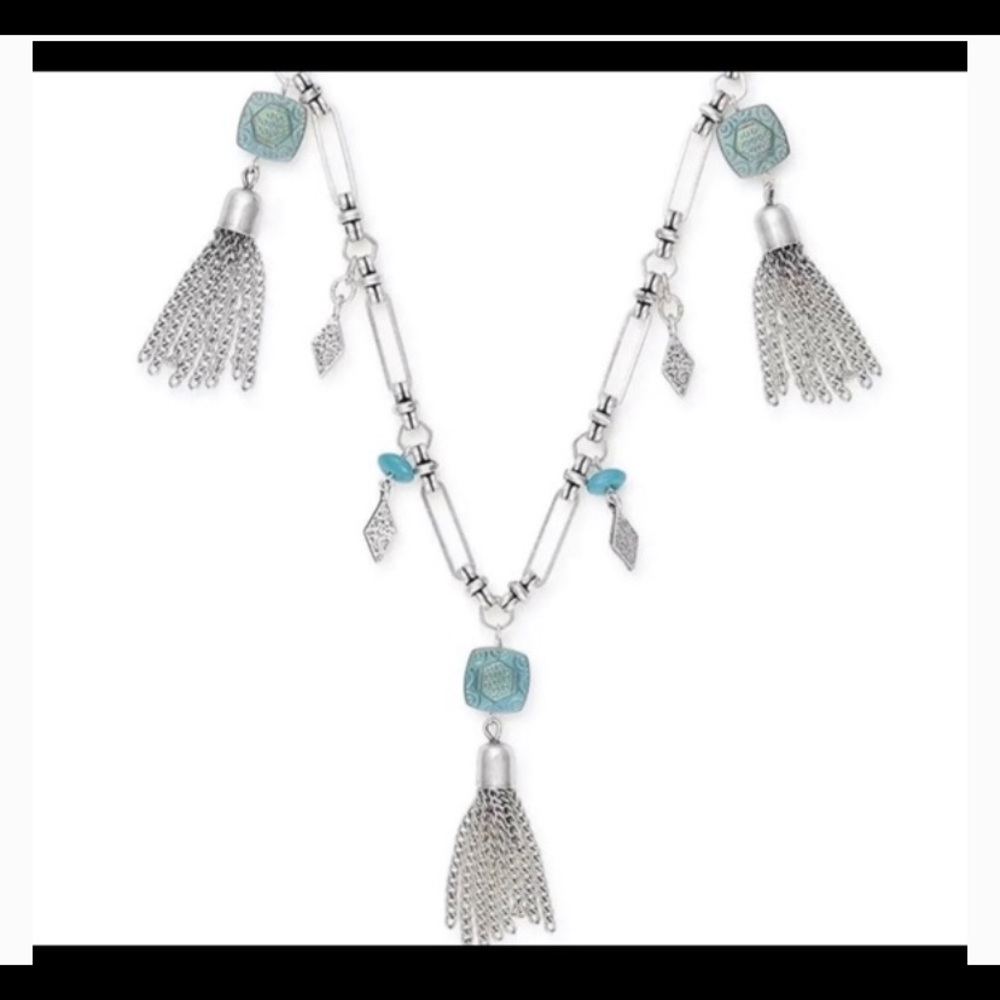 BOHO Alex‎ and Ani silver bohemian tassel necklace